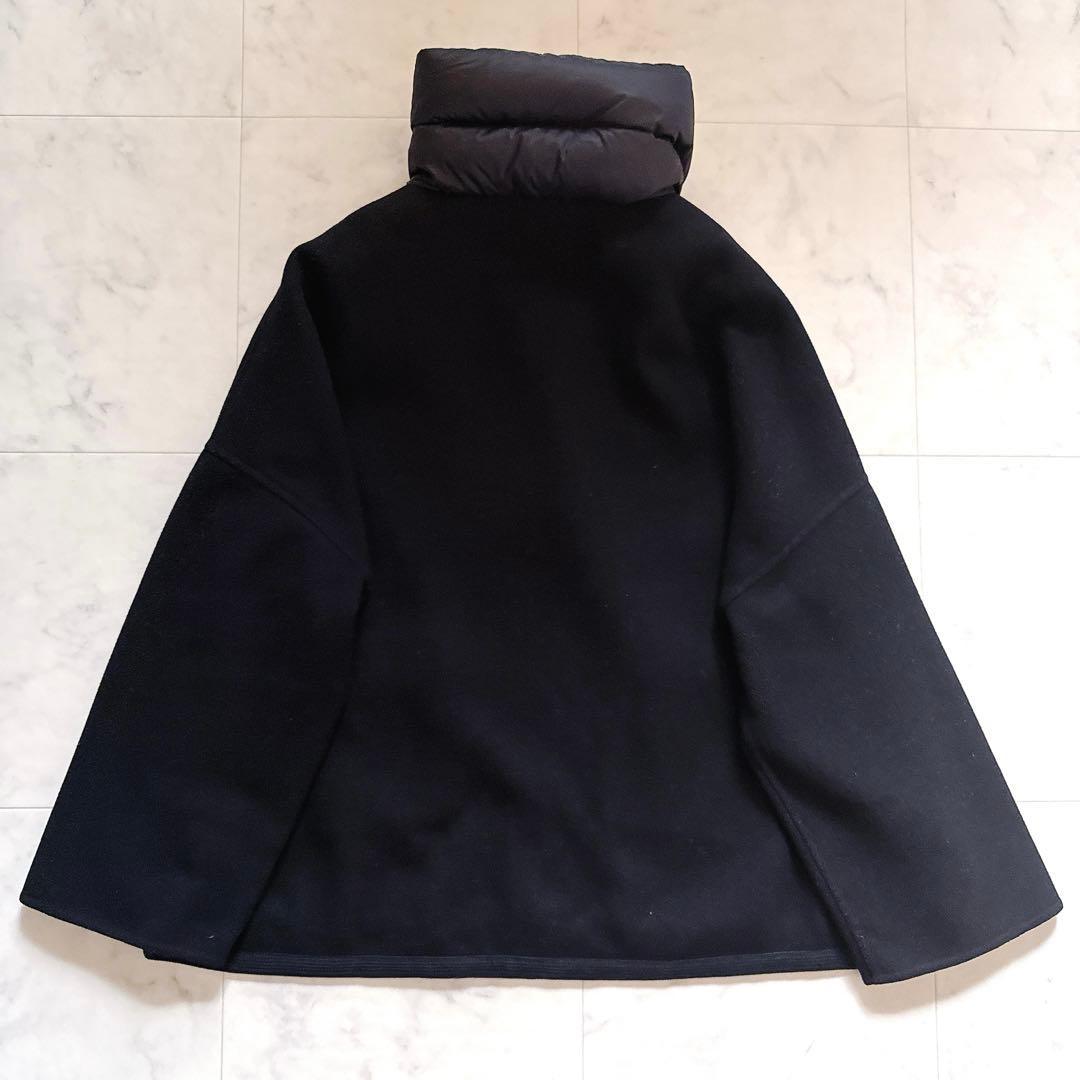 美品✨モンクレール MAHO ハーフジッププルオーバー コート ダウン切替 0黒
