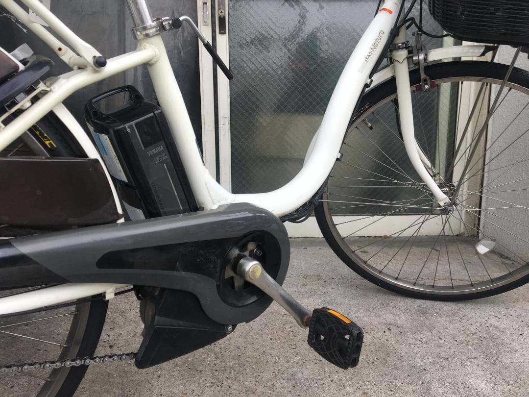 地域限定送料無料　パス　ナチュラ　12,3AH　子供乗せ　白　神戸　電動自転車