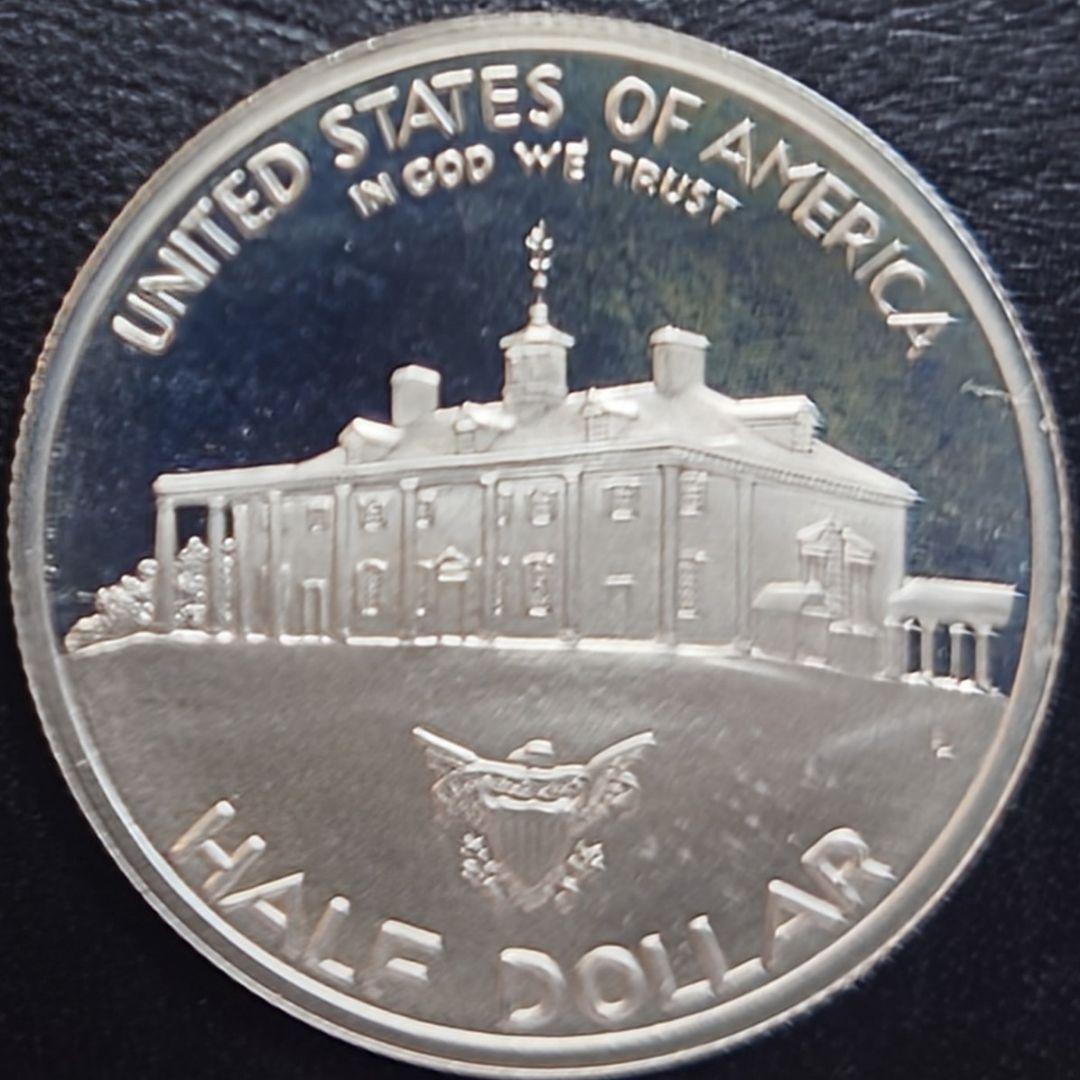 1982年 アメリカ銀貨 ハーフダラー ワシントン生誕記念銀貨 SV900