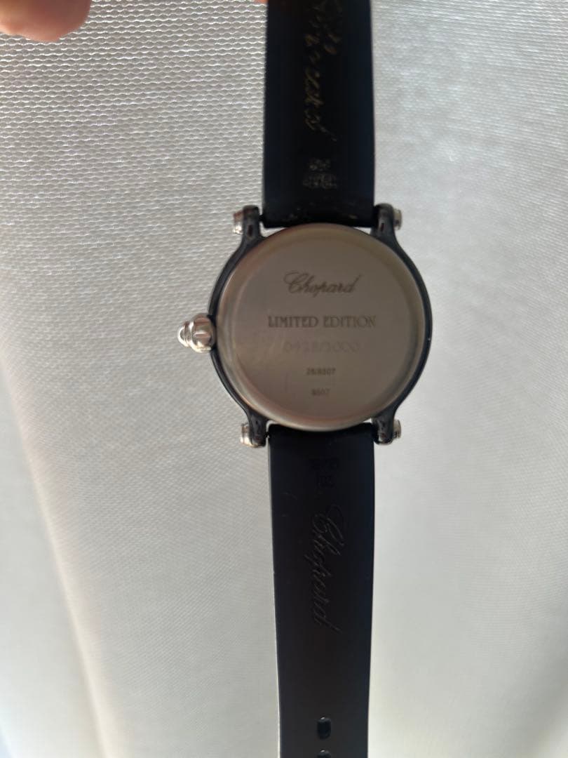 Chopard 限定版 ブラック 時計ハッピースポーツダイヤモンド3pクォーツ