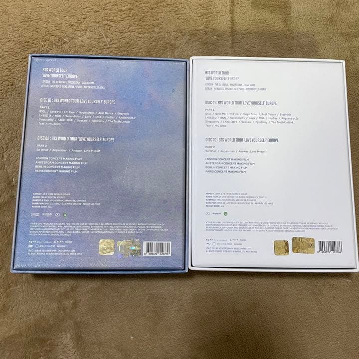 bts love yourself EUROPE DVD ＋Blu-ray 盤