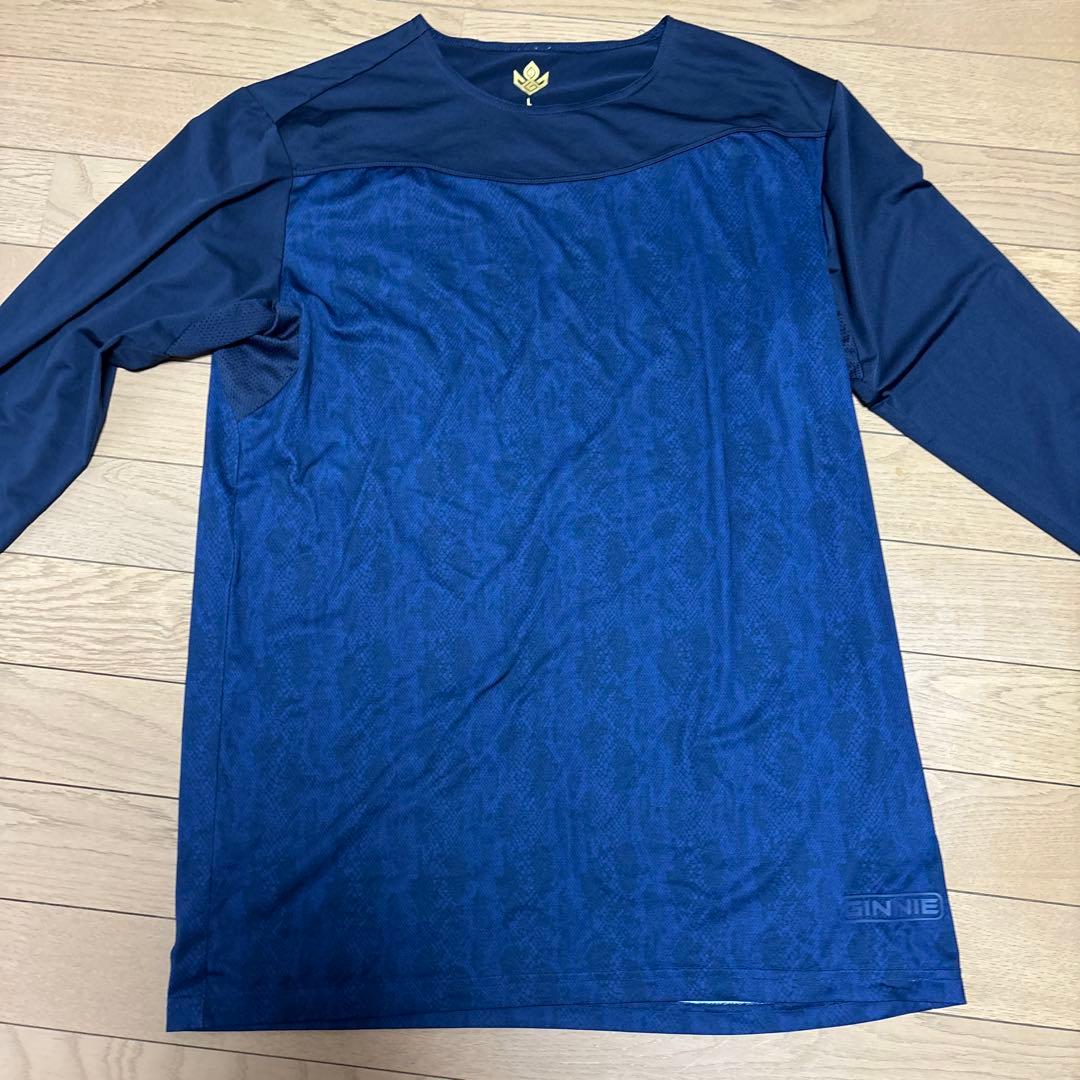 ネイビー 長袖 アンダーシャツ L　×3