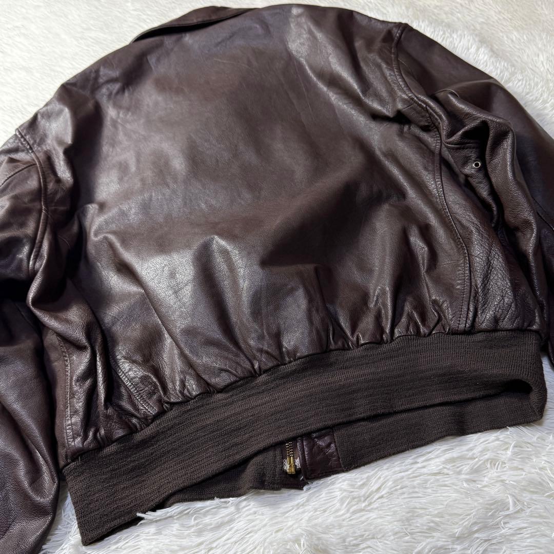 【美品】USA製 山羊革 クーパー A-2 フライトレザージャケット 2XL