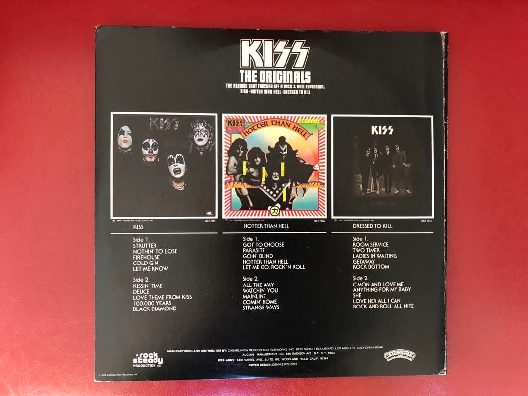 【KISS THE ORIGINALS】地獄の全貌1977 2nd Print