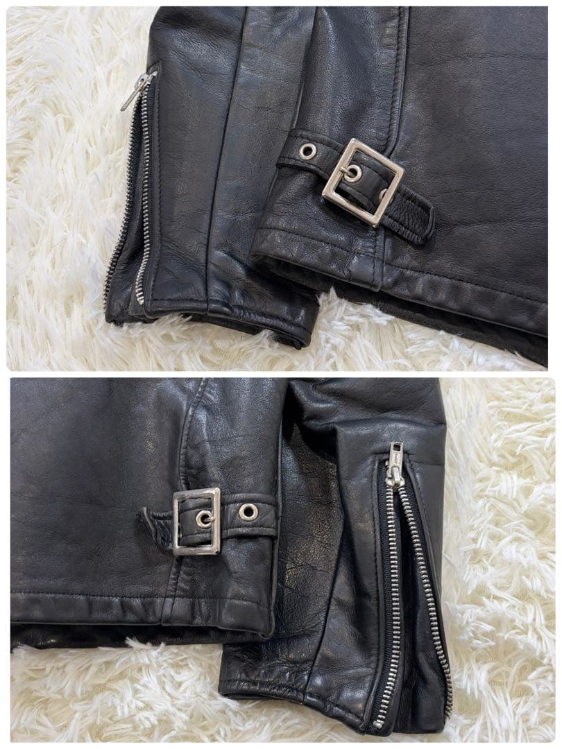 SCHOTT 641 シングルライダース ボアライナー付 USA製 黒 36