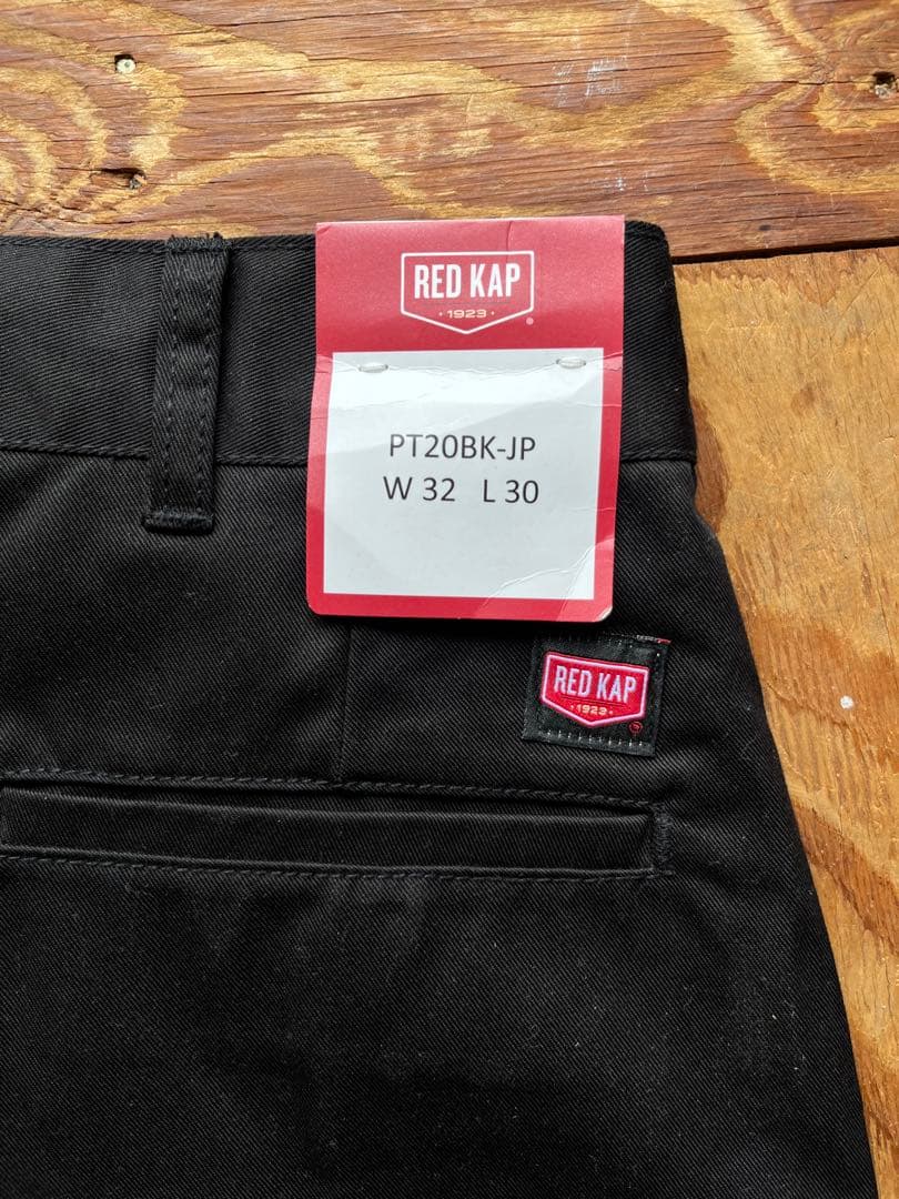 RED KAP PT20BK ブラックワークパンツ W32 L30