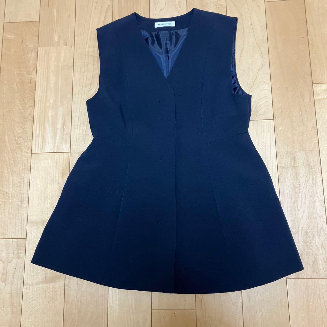 NATURAL BEAUTY BASIC ネイビー ジレセット