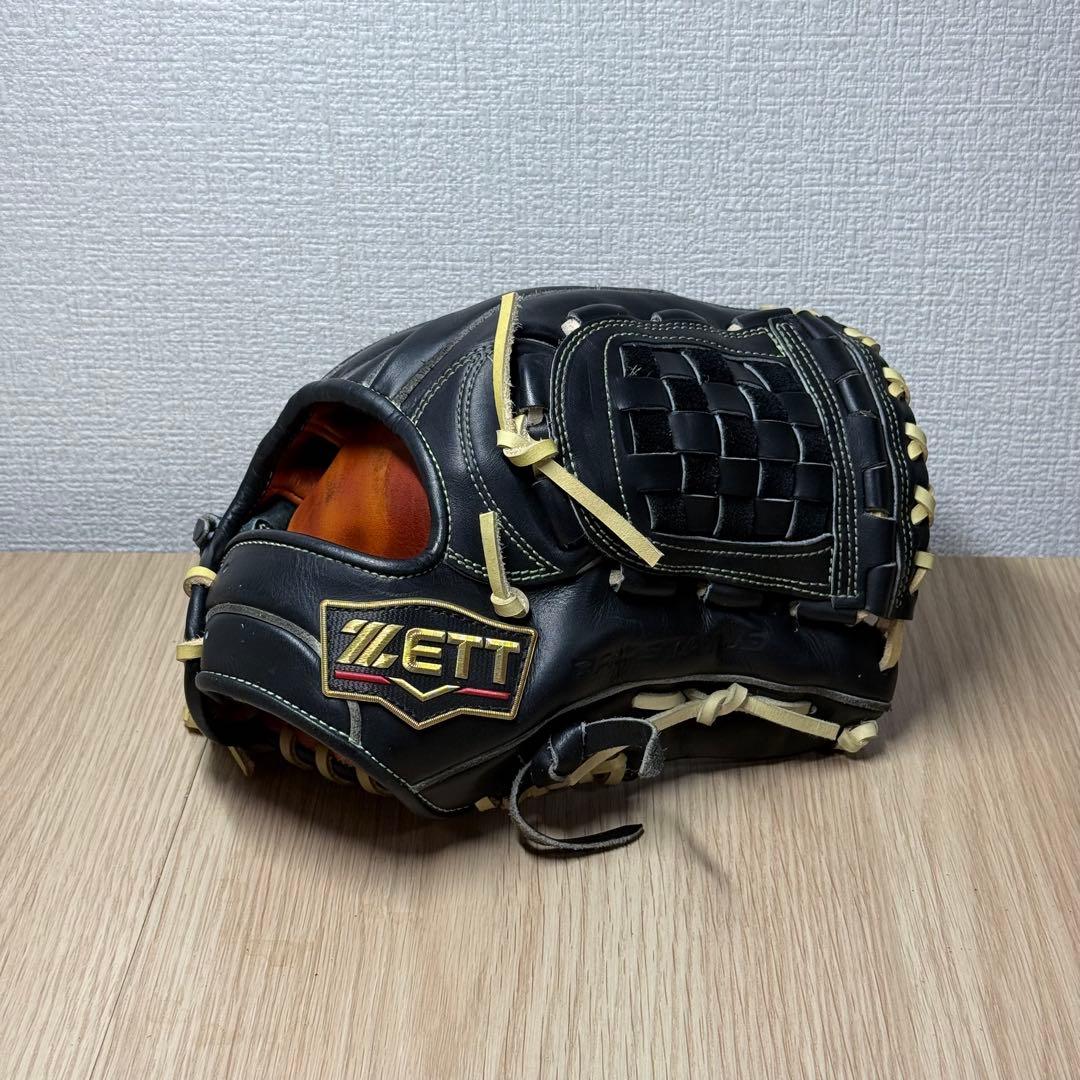 ZETTプロステイタス硬式 内野手用 紐色変更可能 源田モデル
