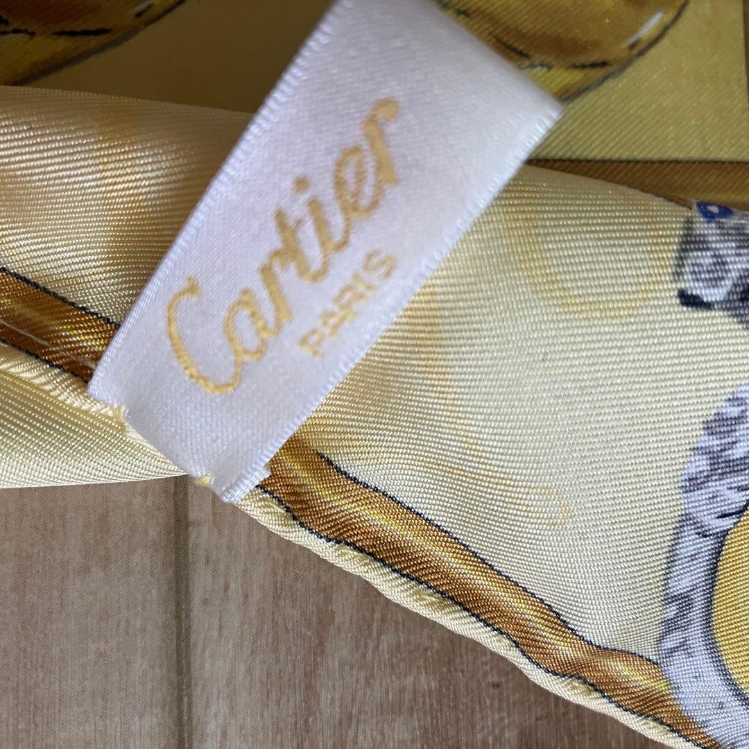 極美品 Cartier スカーフ パンテール 箱付き