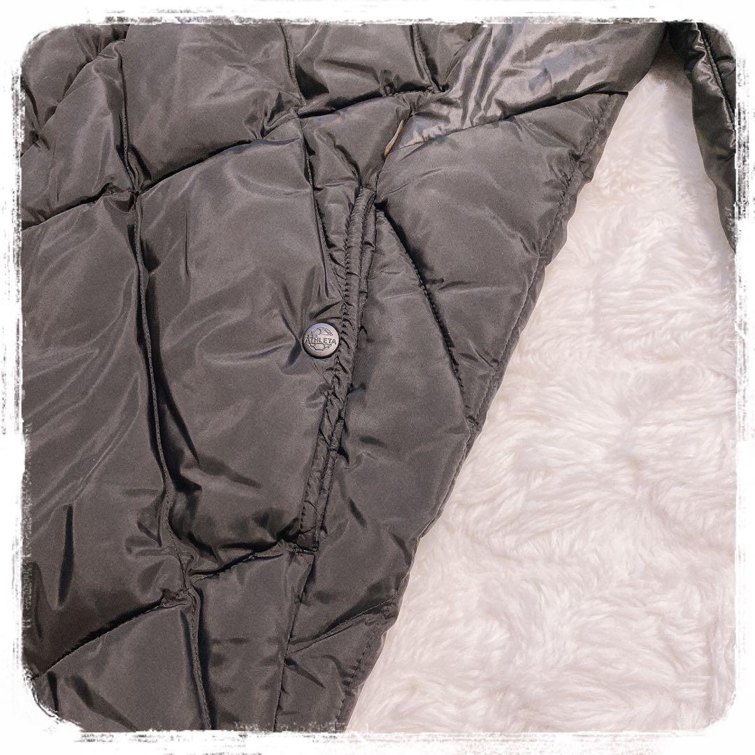極美品 ATHLETA ダイヤモンドキルティング ベンチコート ブラック M