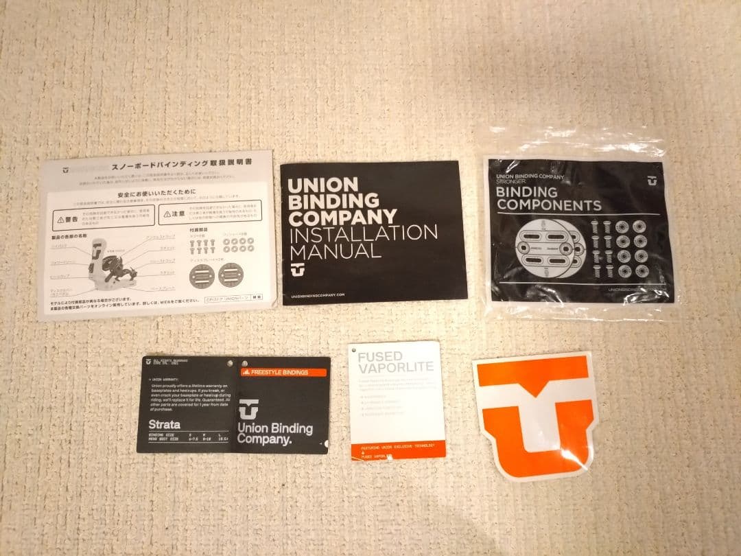 ビンディング UNION STRATA M サイズ