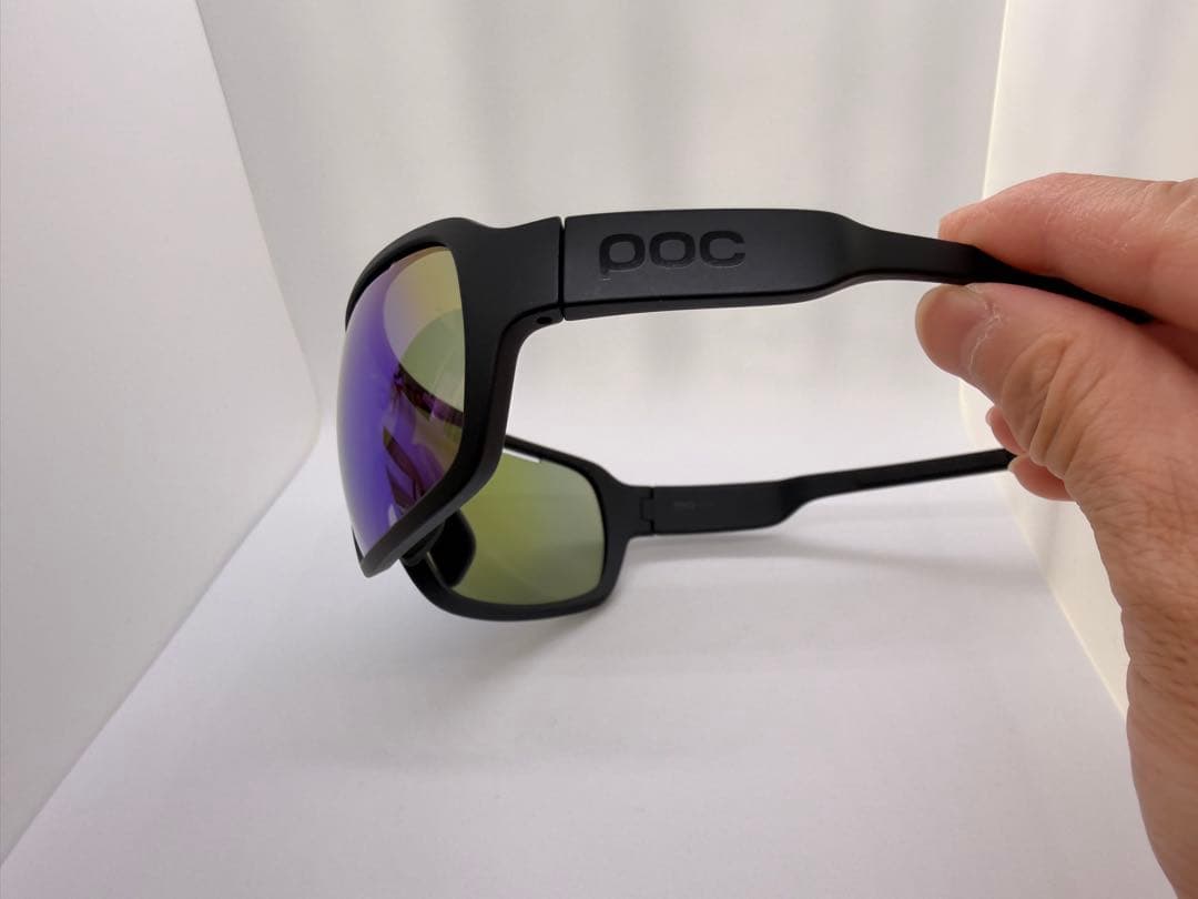 POC DO Blade スポーツサングラス ブラック/グリーンミラー