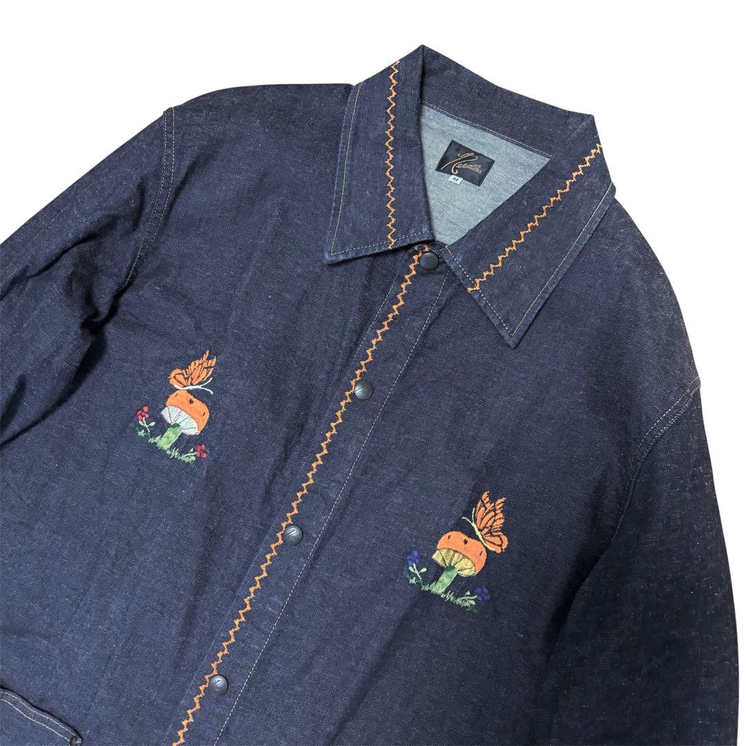 Needles P&M Emb.Denim Jacket 日本製　刺繍　デニム