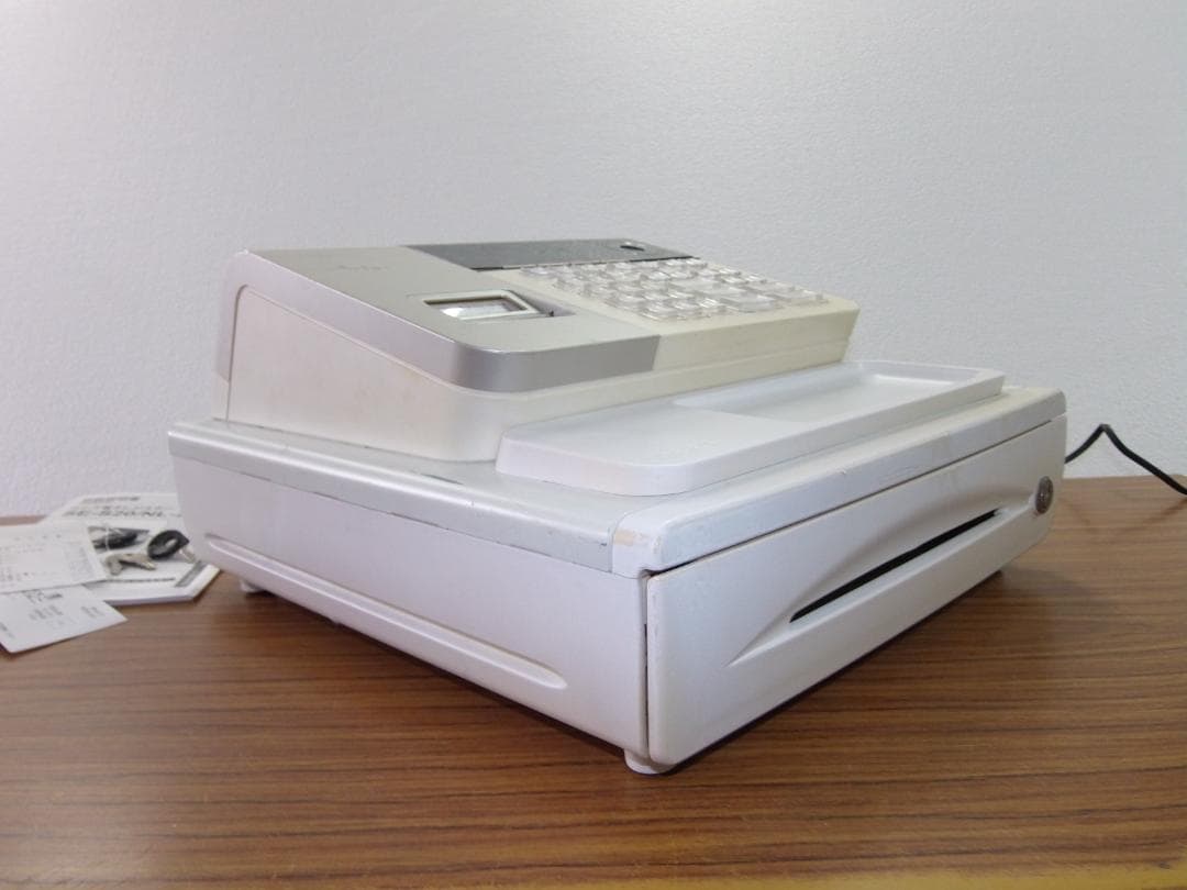 小さい簡単レジ　カシオ324　横型領収証　SE-S20 レジスター 8部門