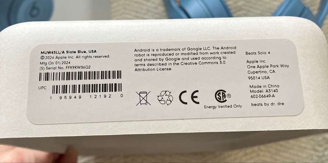 Beats Solo 4 Bluetoothワイヤレスヘッドホン　美品