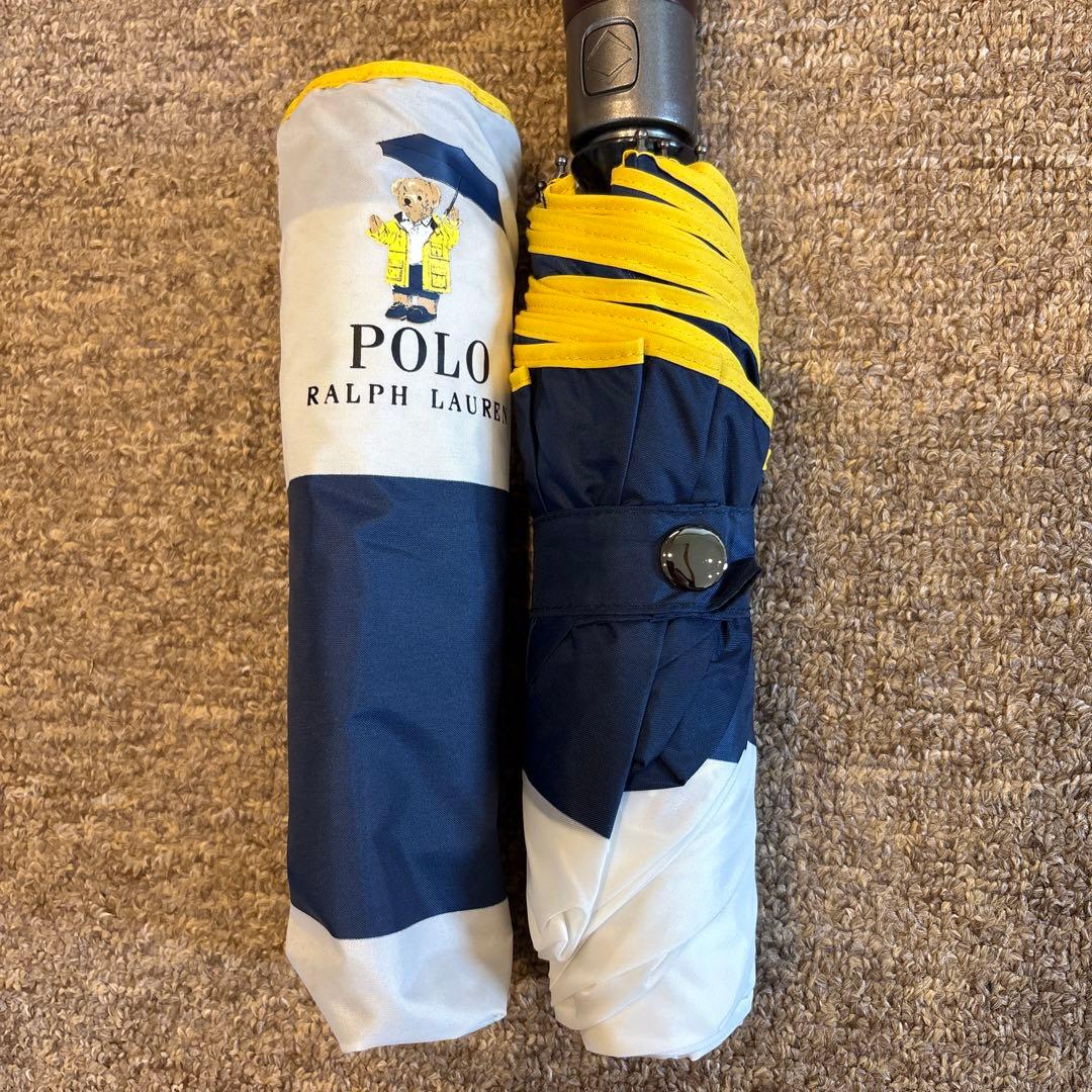男女問わずPolo Ralph Lauren 折りたたみ傘 ネイビー