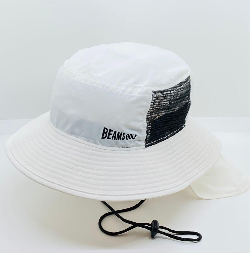 【完売品】BEAMS GOLF ビームスゴルフ 日除けカバー付き バケットハット