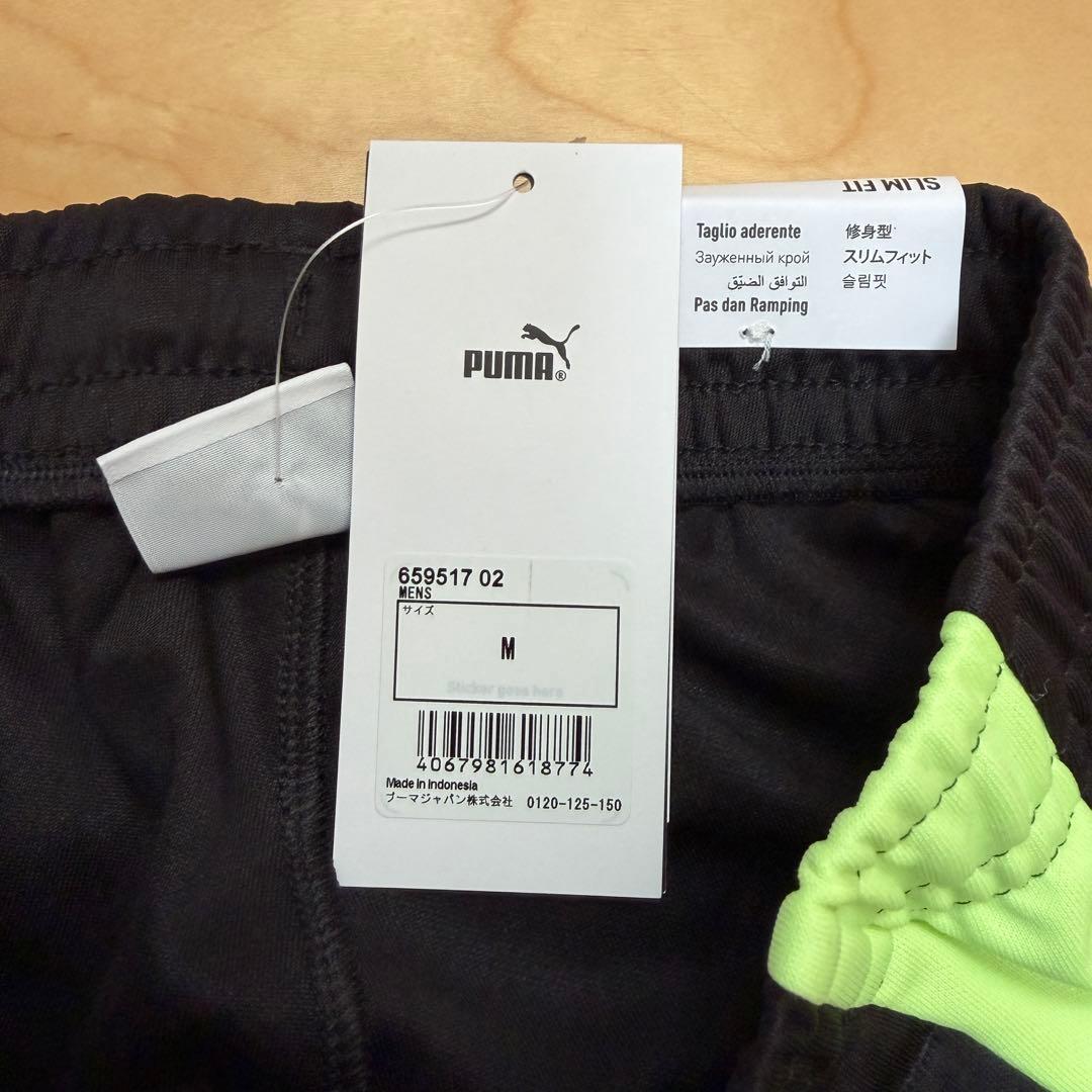 PUMA プーマ　サッカーウェア　上下セット　長袖　パンツ　黒ブラック　M 新品