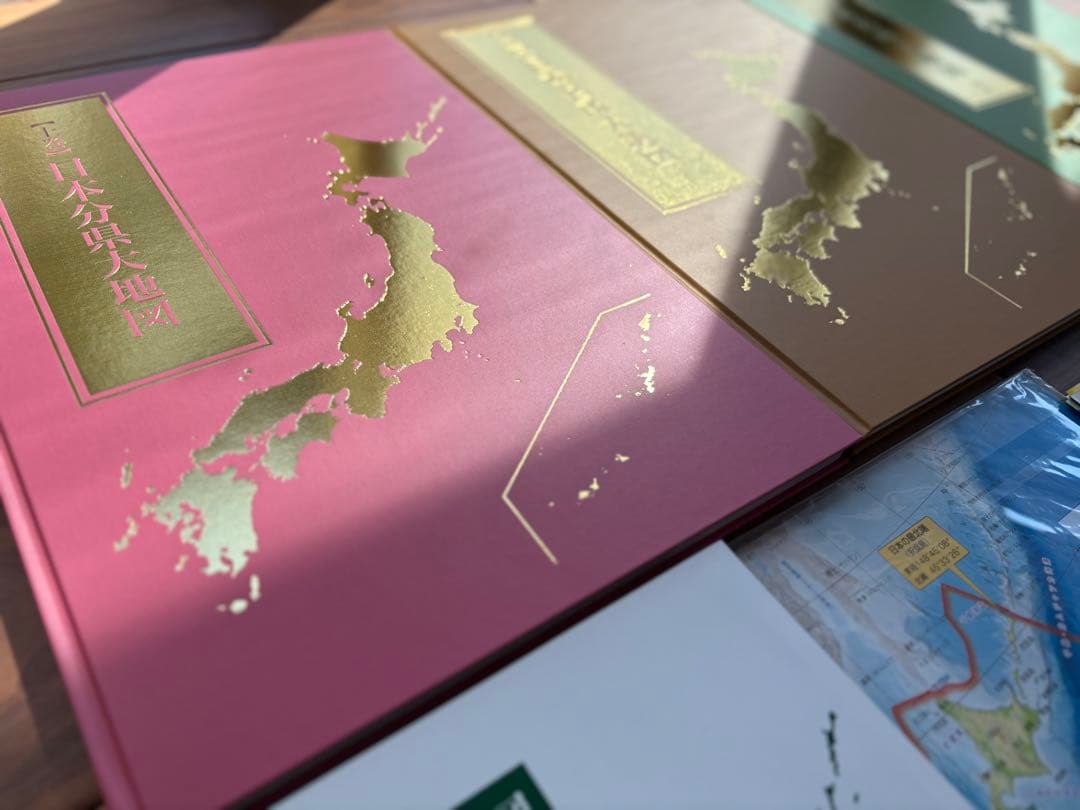 【箱付き美品】日本大地図