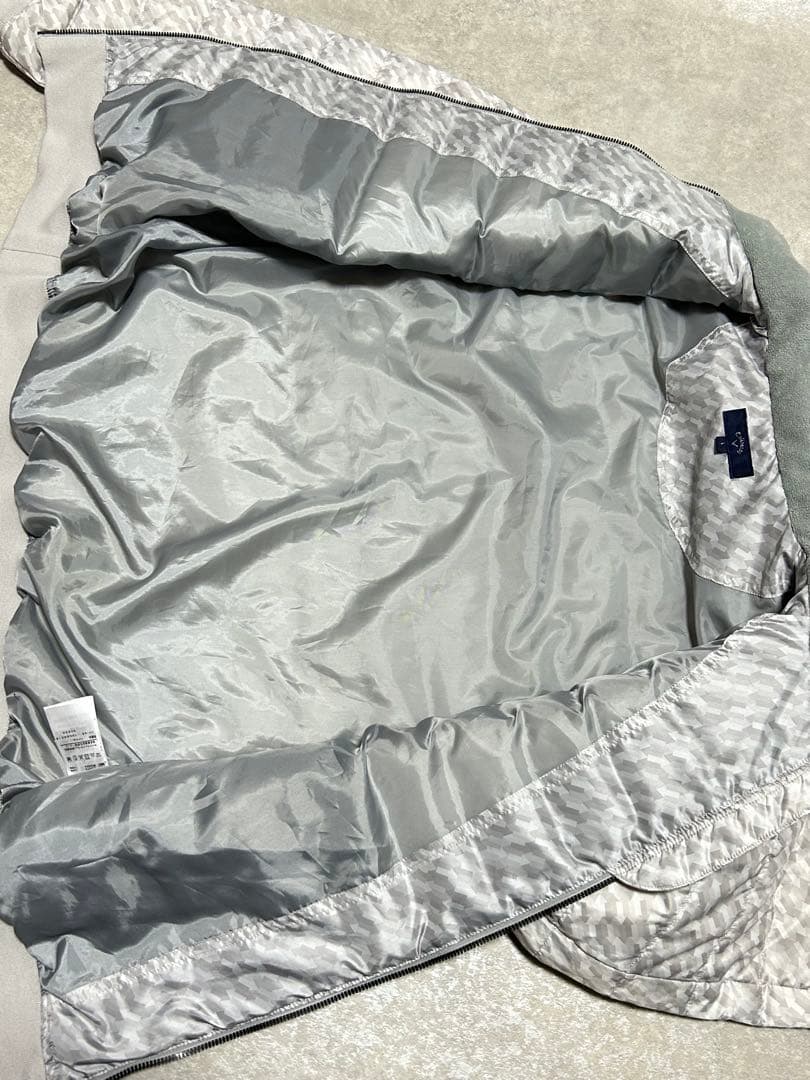 極美品 Callaway 幾何学模様 ダウンジャケット　ダウンベスト L