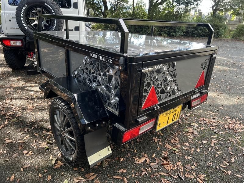 軽トレーラー、オリジナル、車検2年付、けん引免許不要