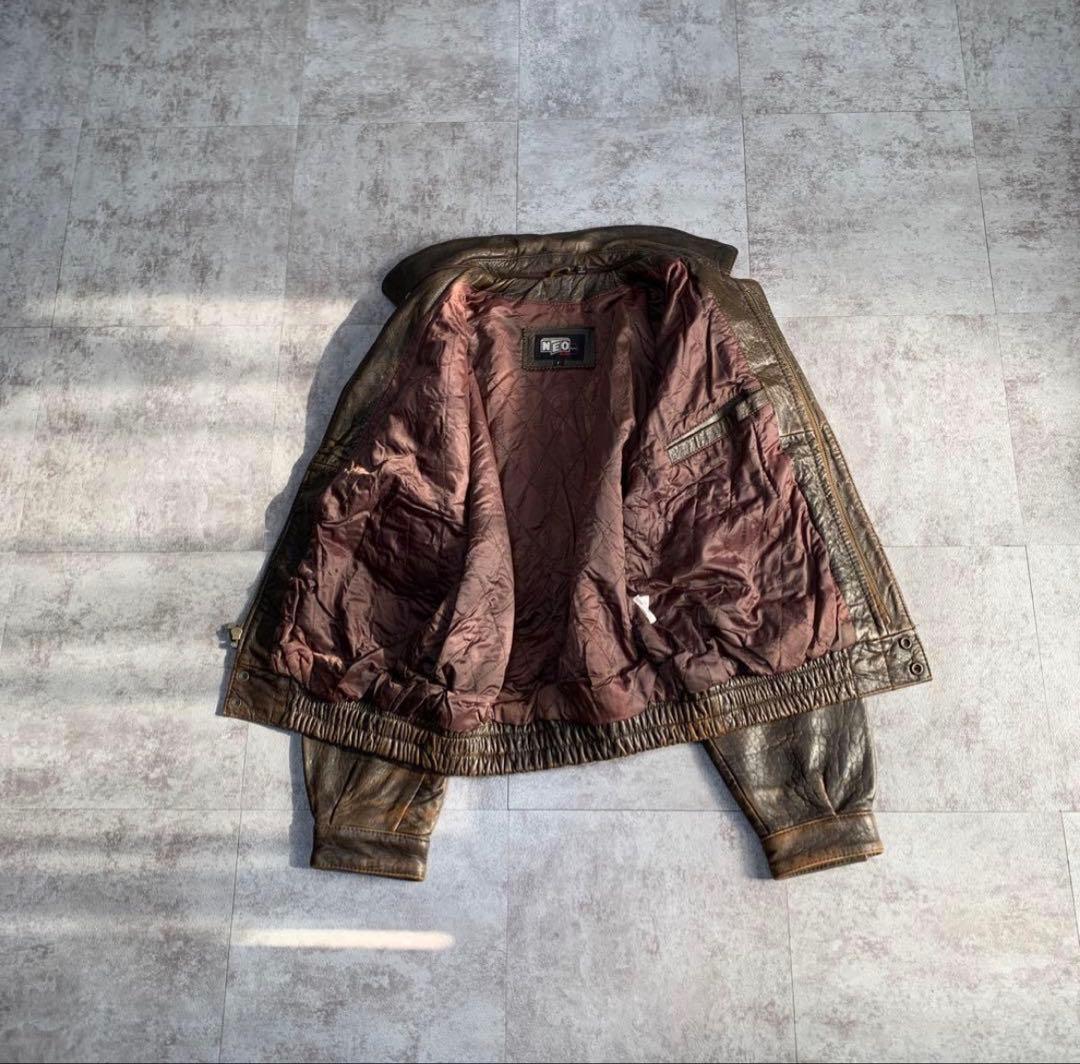 ジャケット・アウター 80s A-2 real leather bomber jacket vtg n