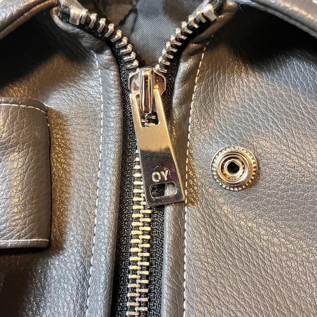 【極美品】OY オーワイ open yard グレー レザージャケット y2k