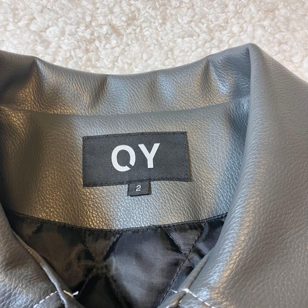 【極美品】OY オーワイ open yard グレー レザージャケット y2k
