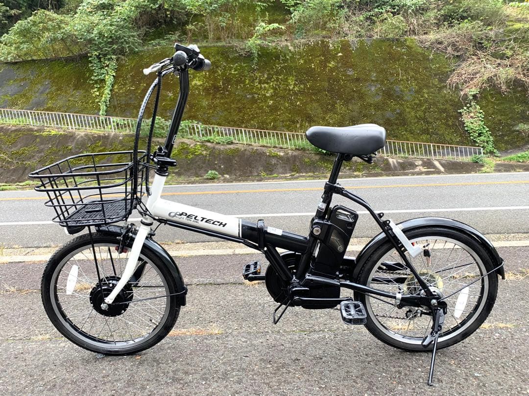 【動作確認済】送料無料 PELTECH 折り畳み電動アシスト自転車6速20インチ