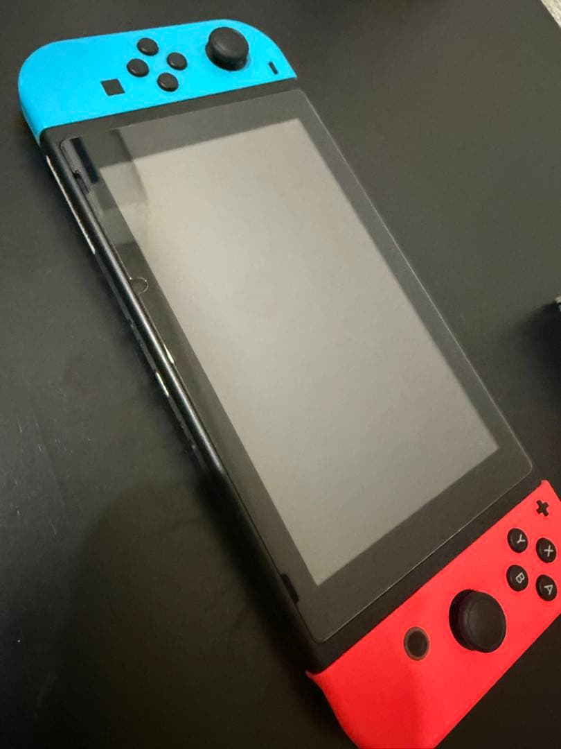 Nintendo Switch 本体 完品 おまけ付き ネオンブルー