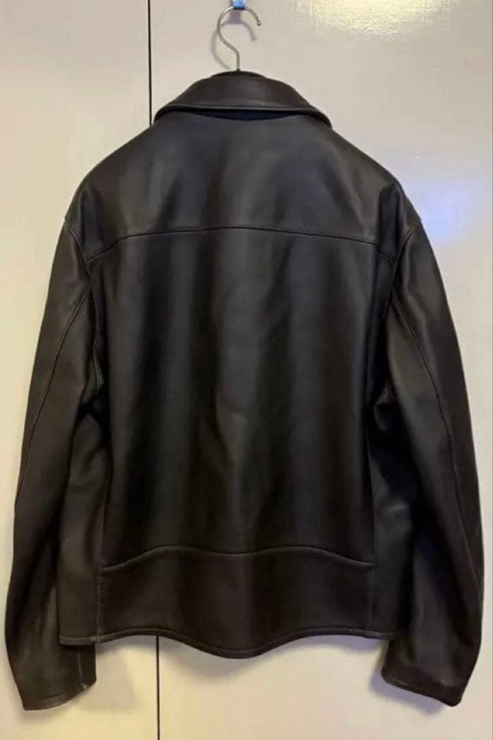 【未使用・Lサイズ】VINTAGE WASHED LEATHER ZIP