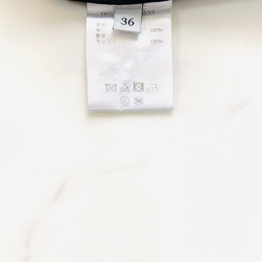 美品✨️エブール　シャツワンピース　金ボタン　ベルト　フレア　マキシ丈　濃紺　36