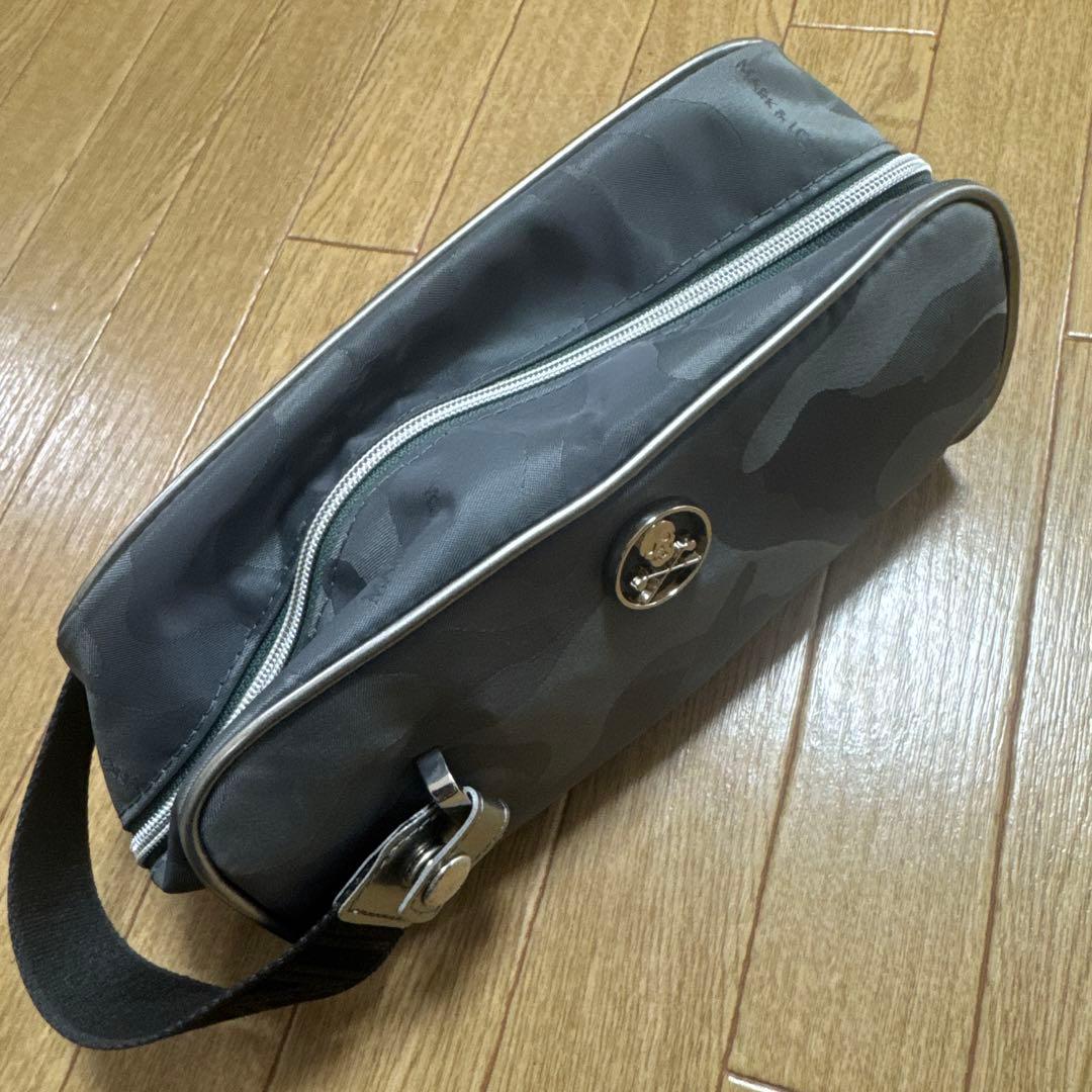 迷彩デザイン ポーチ ダブルジッパー