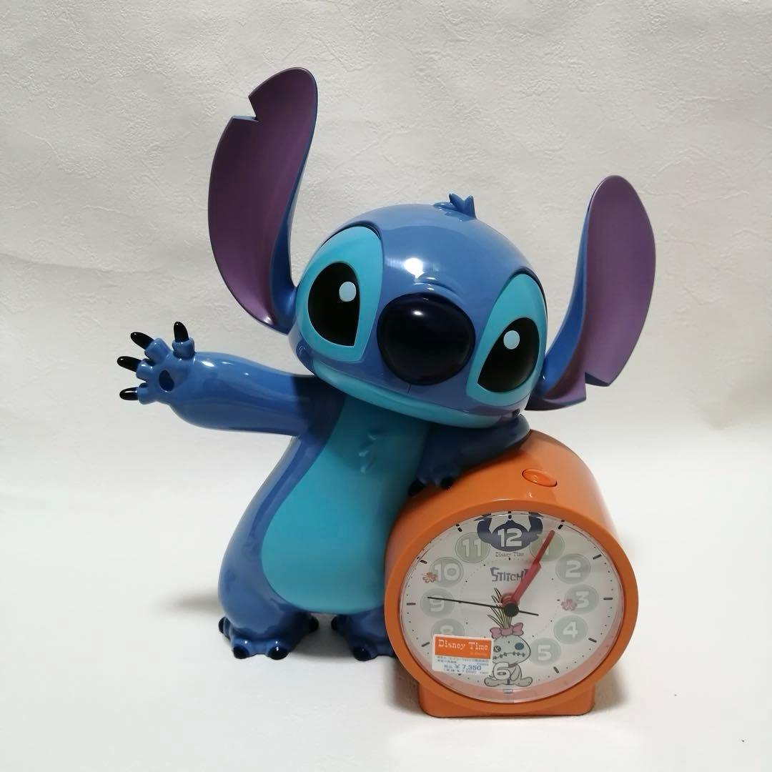 ディズニー スティッチおしゃべり目覚まし時計 (箱·説明書付)