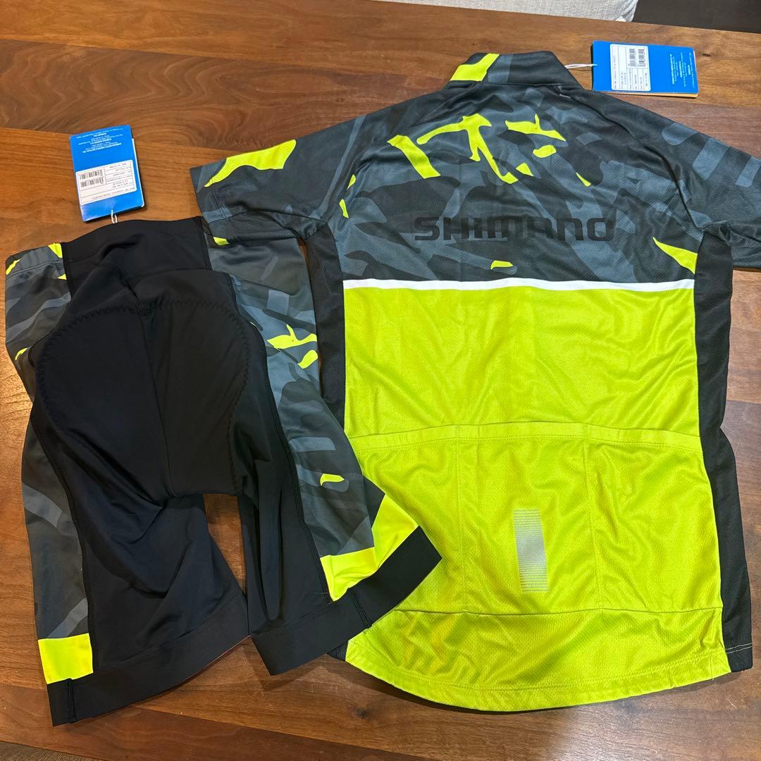 SHIMANO チームジャージ＆ショーツセット M
