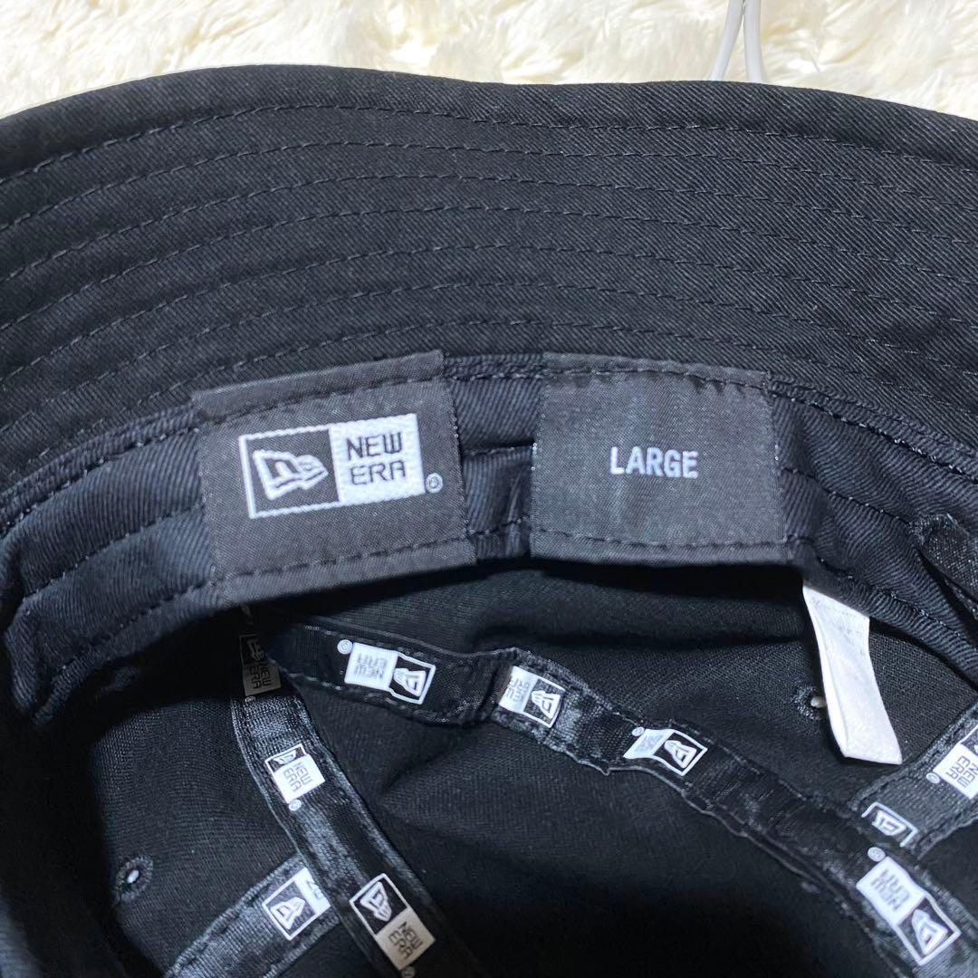 【良品】★11 by BBS×NEW ERA★バケットハット★L 黒 ロゴ 刺繍
