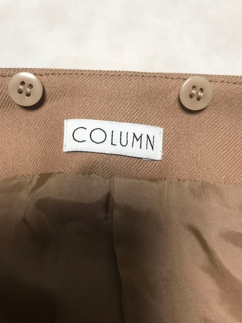 COLUMN ベージュ ケープコート　38