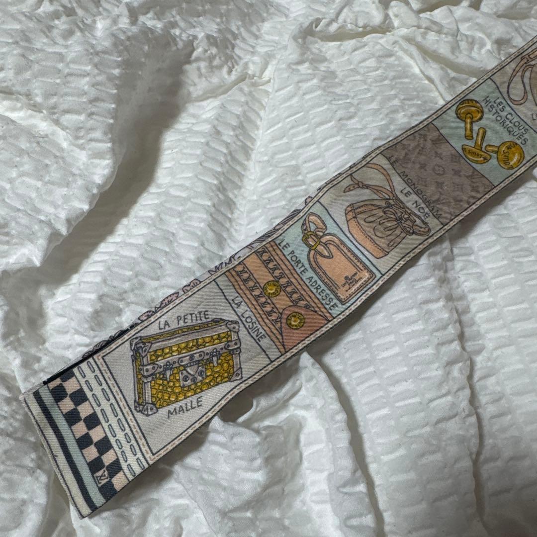 LOUIS VUITTON ルイヴィトン シルク バンドー バック柄