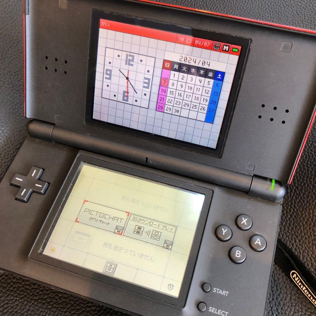 ニンテンドーDSI レッド　ソフト付ともだちコレクション、まちがいさがし、脳トレ