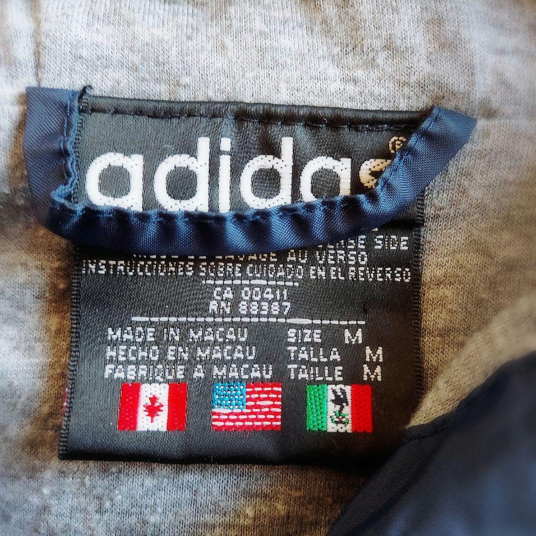 ヴィンテージ☆オールドアディダス adidasベンチコー ト XL相当 ネイビー