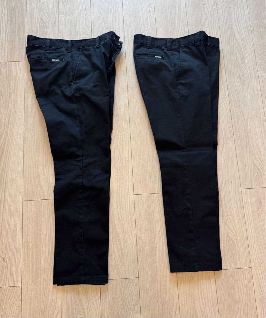 ワコマリア ツイルスケートパンツ M ブラック BLANKLINE ZACK