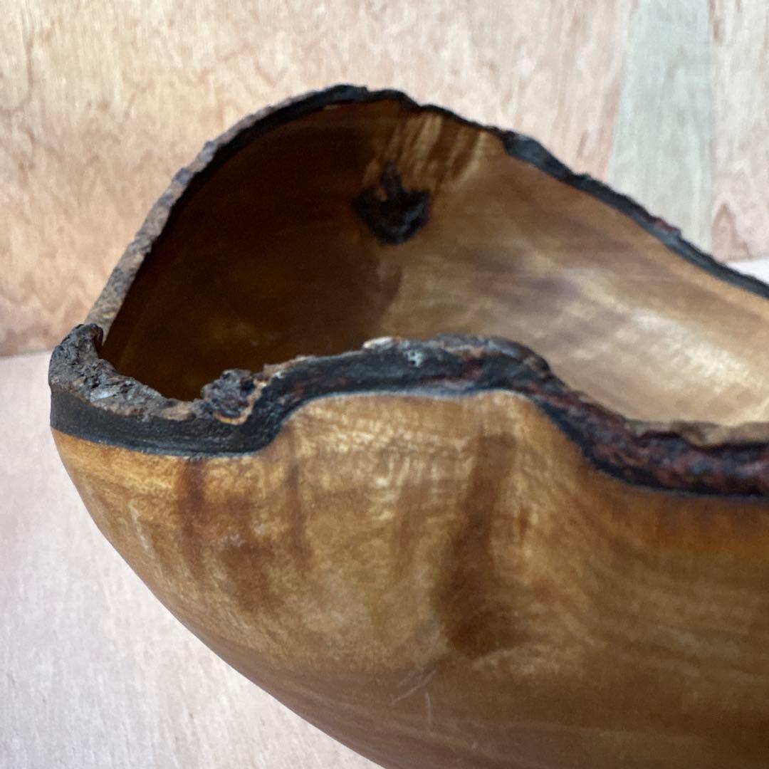 iida wood turnin 作家 木 器 コンポート 小物入れ