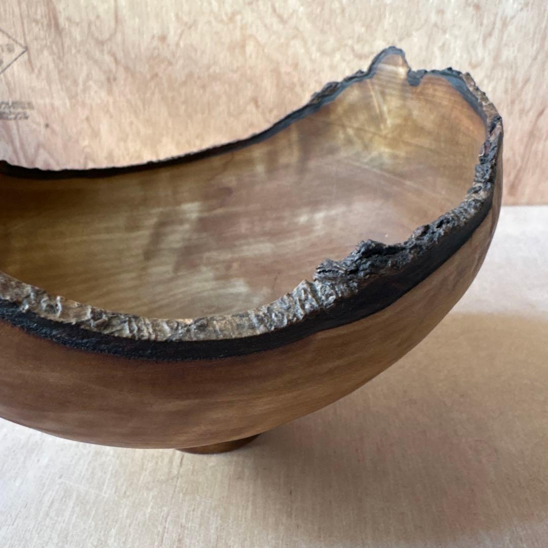 iida wood turnin 作家 木 器 コンポート 小物入れ