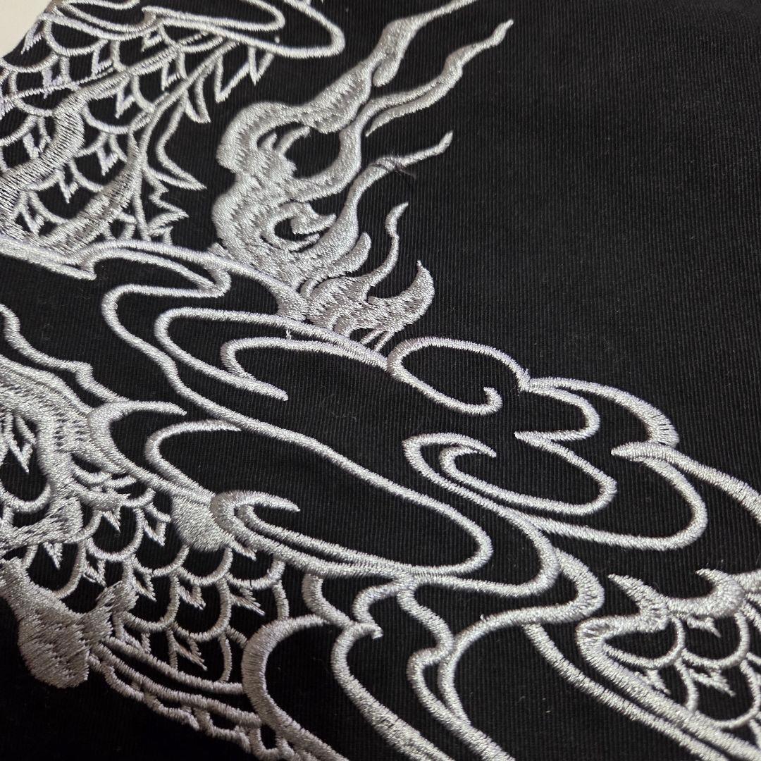 未使用品　絡繰魂　龍　刺繍　カーゴパンツ　黒　XXL サイズ