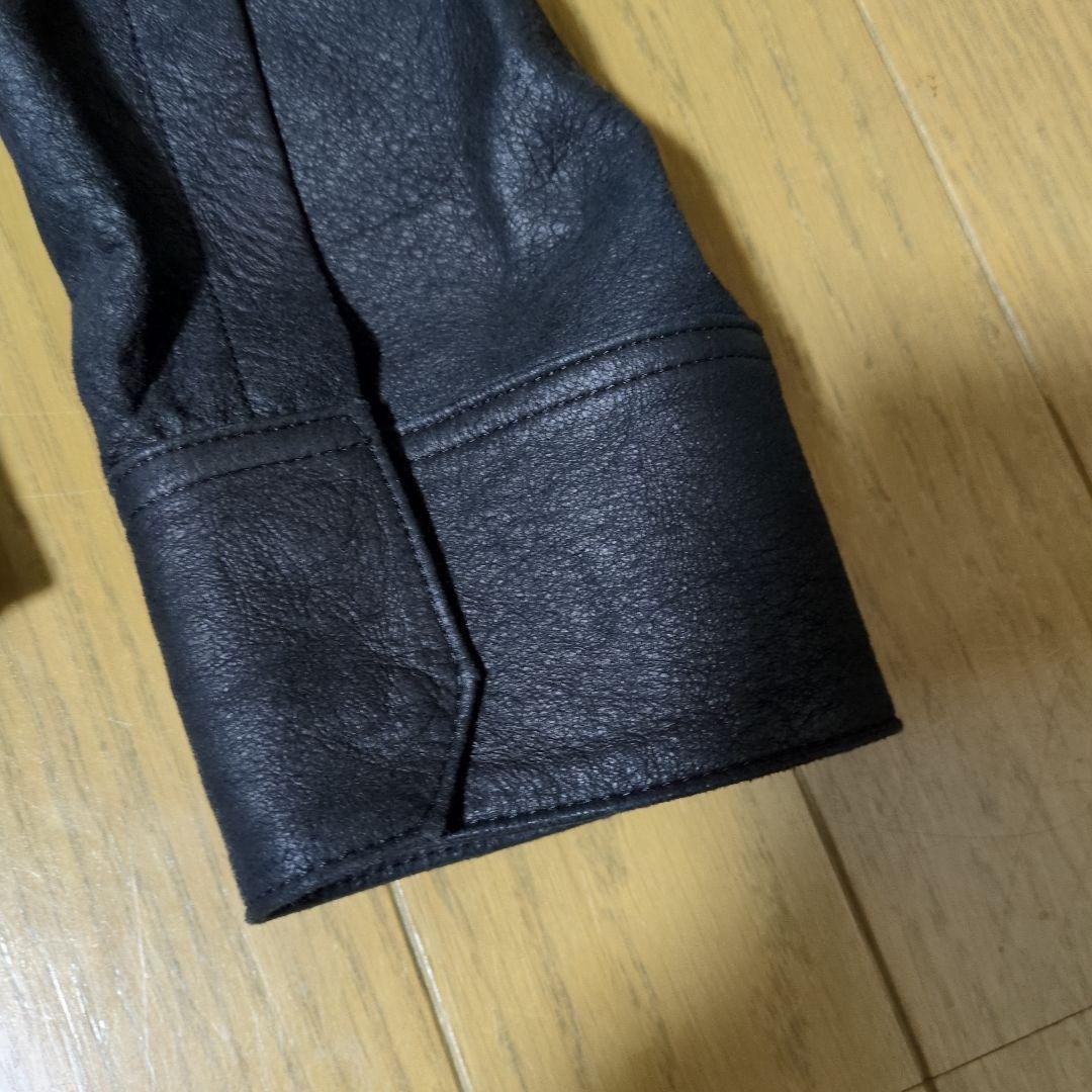 【aokichi】theory 黒レザージャケット