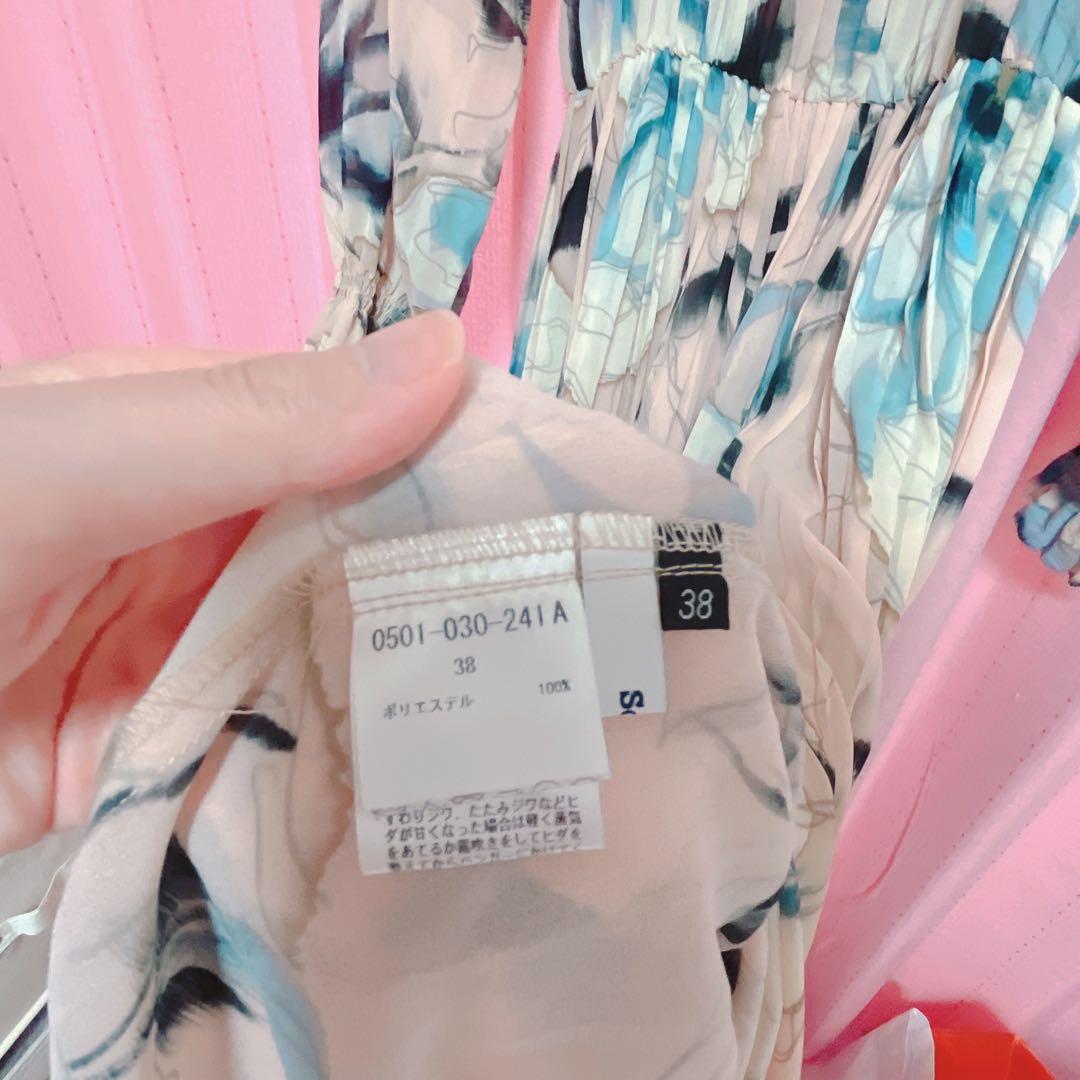 【新品】ソブ sov. シフォンプリーツワンピース/ダブルスタンダード正規品