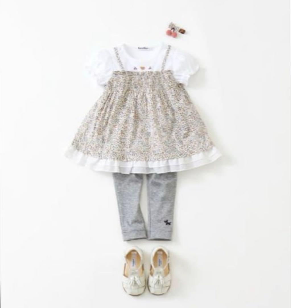 ファミリア　リバティ　チュニックTシャツ
