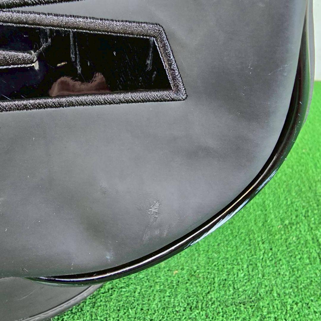 WAAC ワック マットレザーブラック キャディバッグ 9in ボールポーチ付き