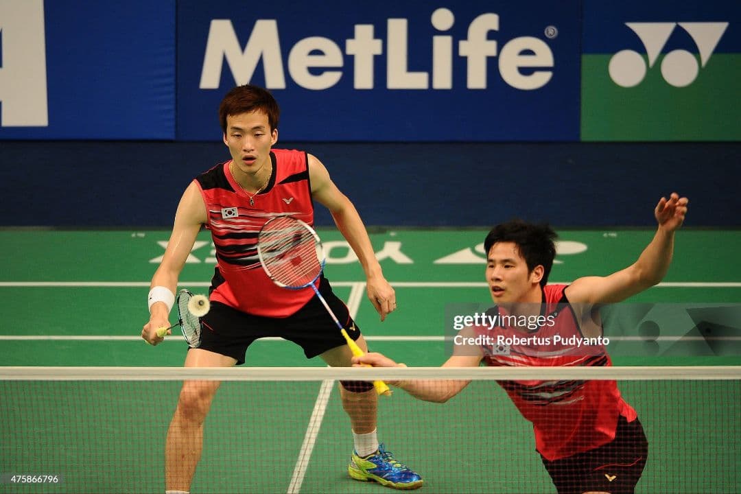 VICTOR韓国代表姜敏赫選手着用モデル バドミントンシャツ トナミ実業団NTT