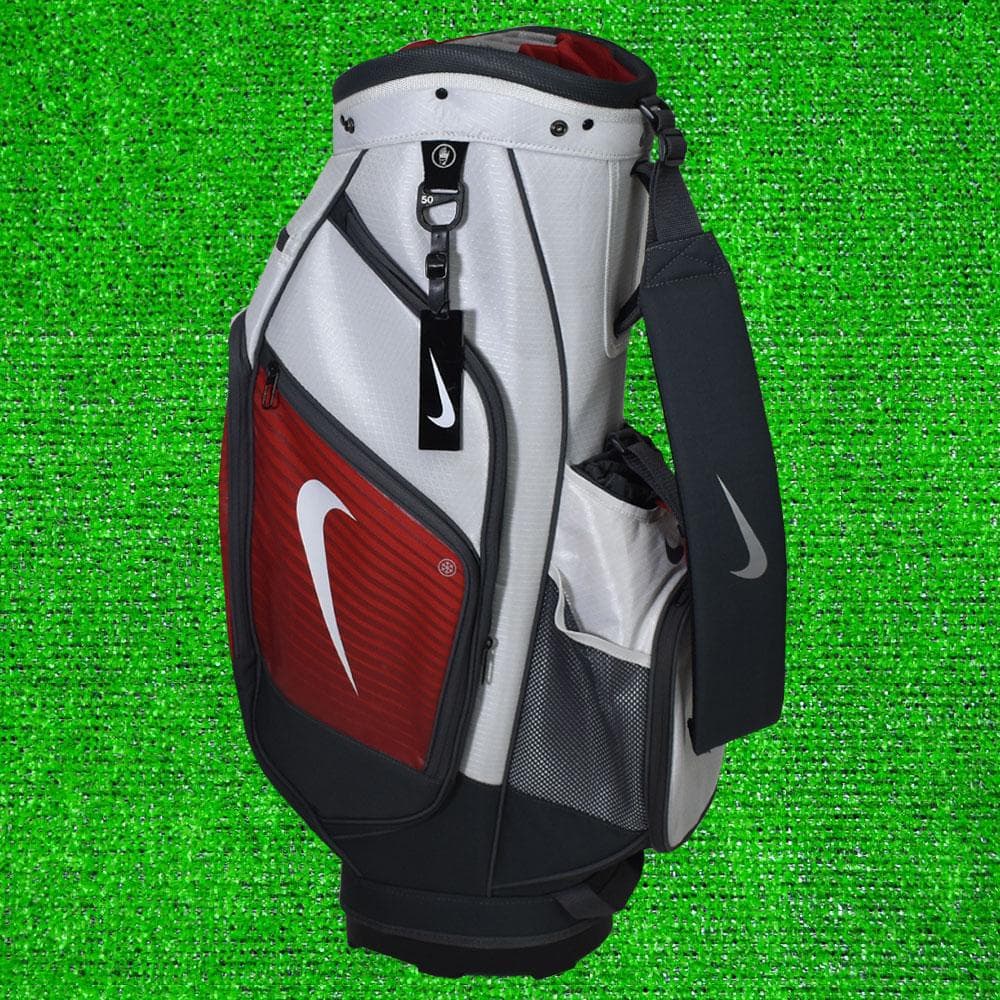NIKE GOLF ナイキ キャディバッグ９型【ホワイト/レッド/グレー】中古！